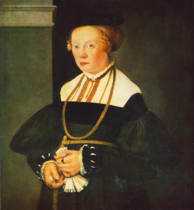 AMBERGER, Christoph Portrait of Felicitas Seiler oil painting image